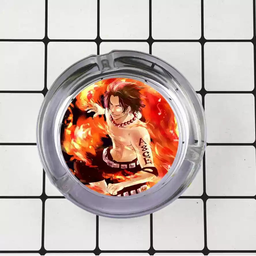 Luffy/Zoro/Sanji Glass Ashtray - Set Sail on Smoky Seas